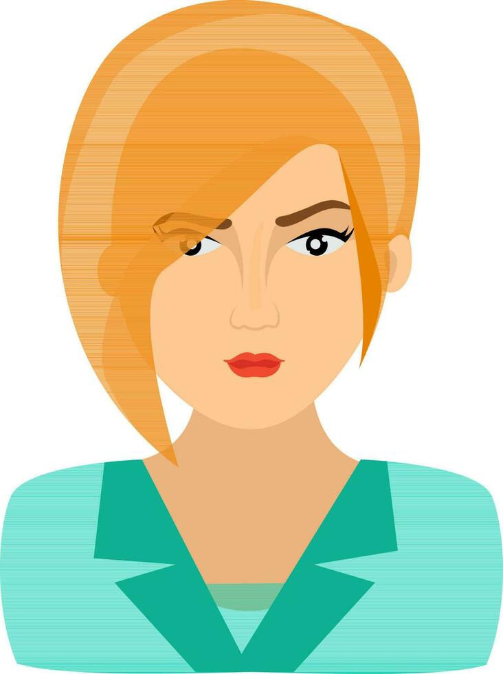 personaje de un joven muchacha. vector