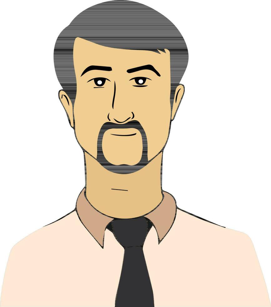 Young business man character. vector