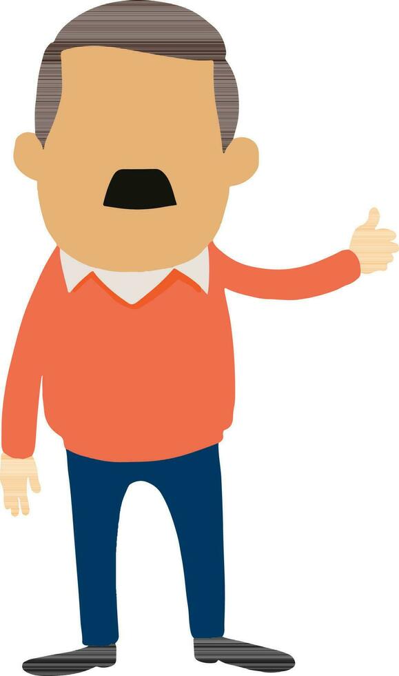 Character of a businessman. vector