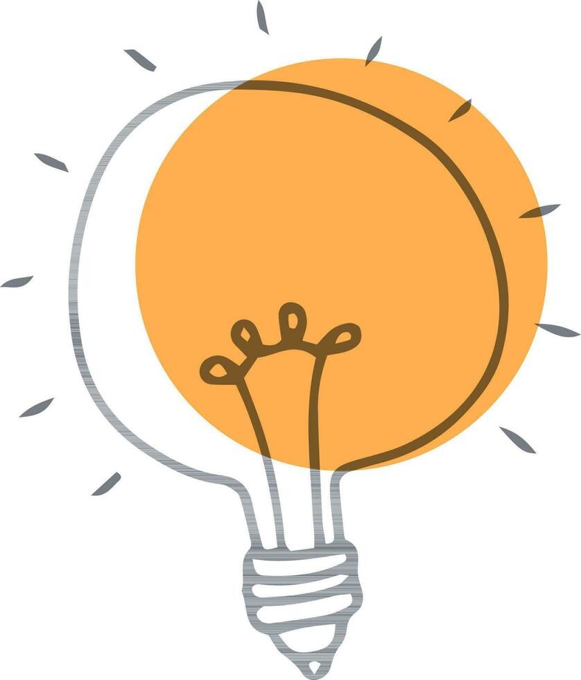 Light bulb for Idea concept. vector