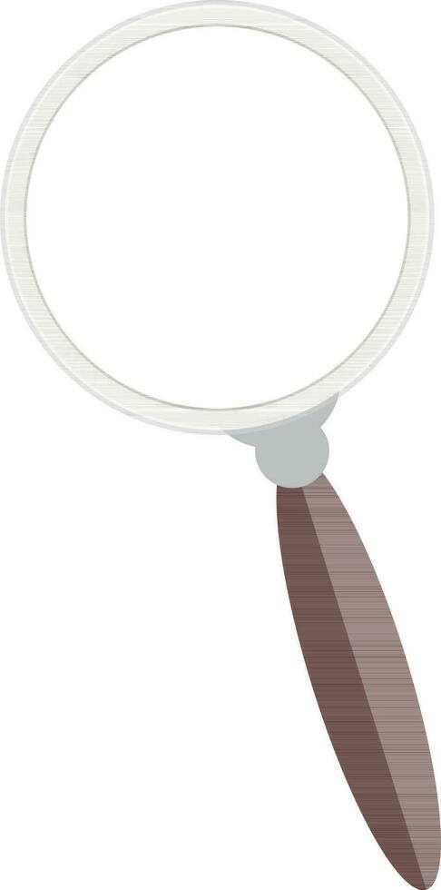 Illustration of magnifying glass. vector