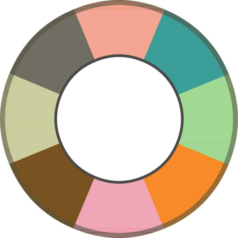 Colorful circle infographic element for Business. vector