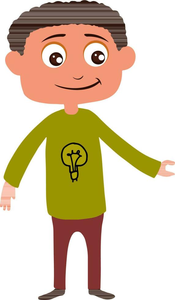 dibujos animados personaje de un chico. vector
