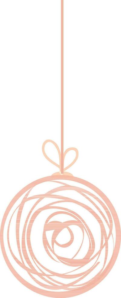Illustration of hanging Christmas Ball. vector