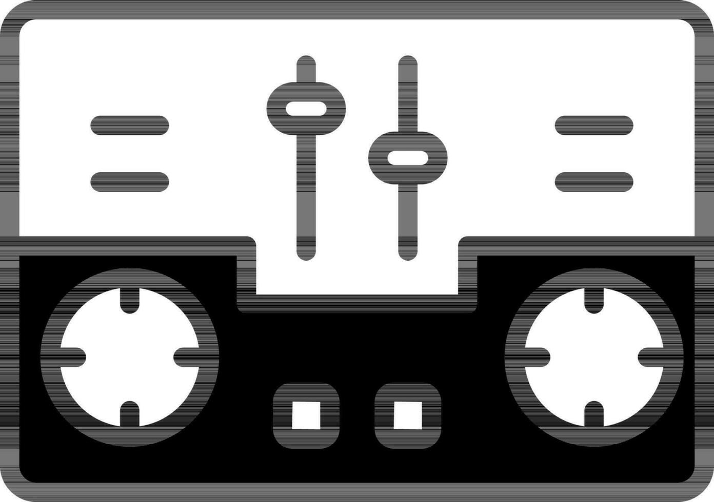 audio, estéreo portátil, electrónico, música, radio, sonido icono vector