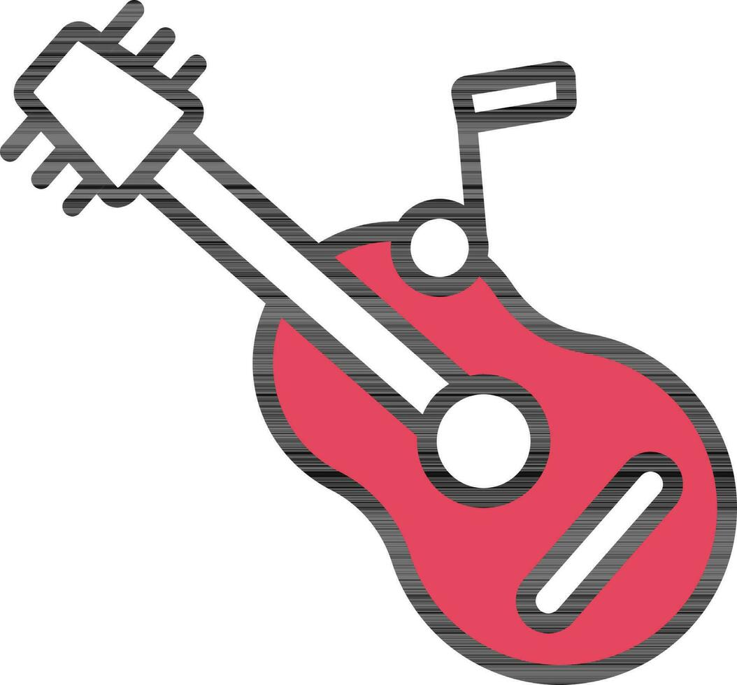 Electric, guitar, music icon vector