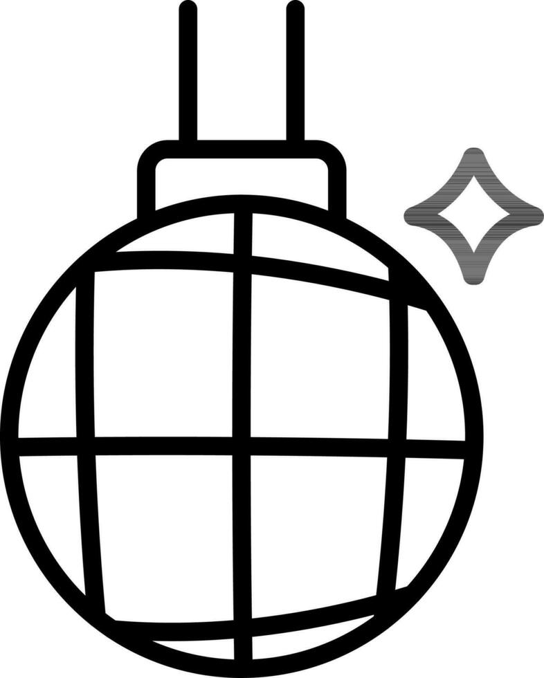 Ball, disco, party icon vector