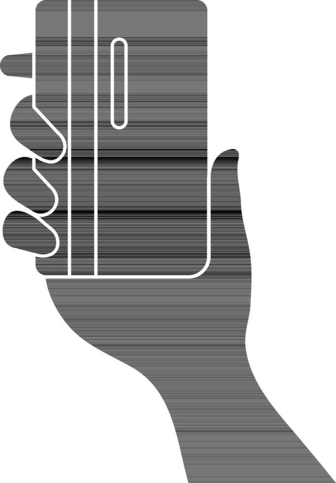 Hand holding payment card. vector