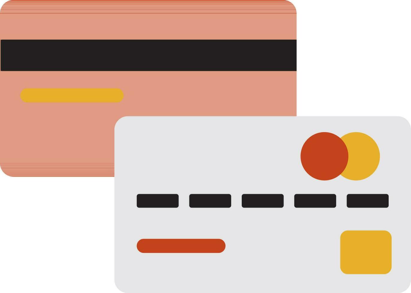 Illustration of payment cards. vector