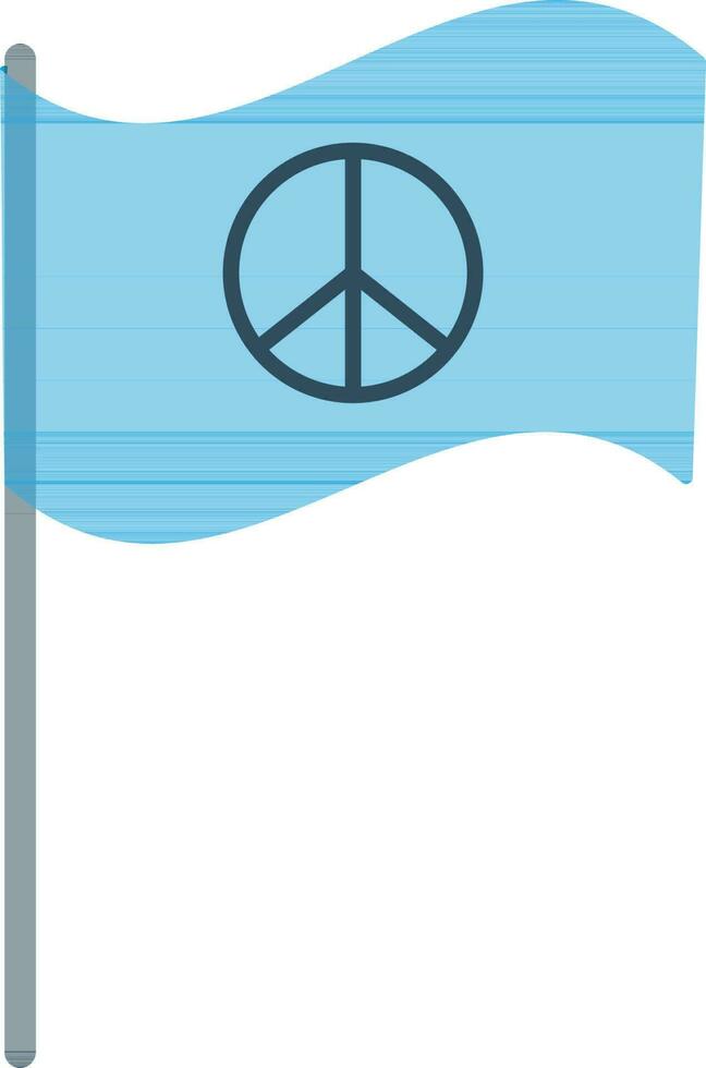 firmar de color bandera en paz icono. vector