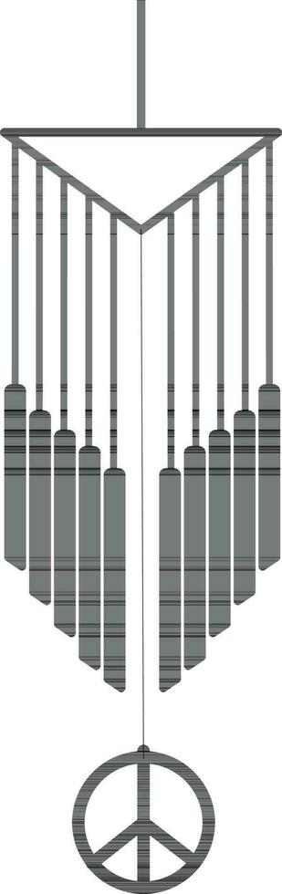 Sign of peace in meddle. vector