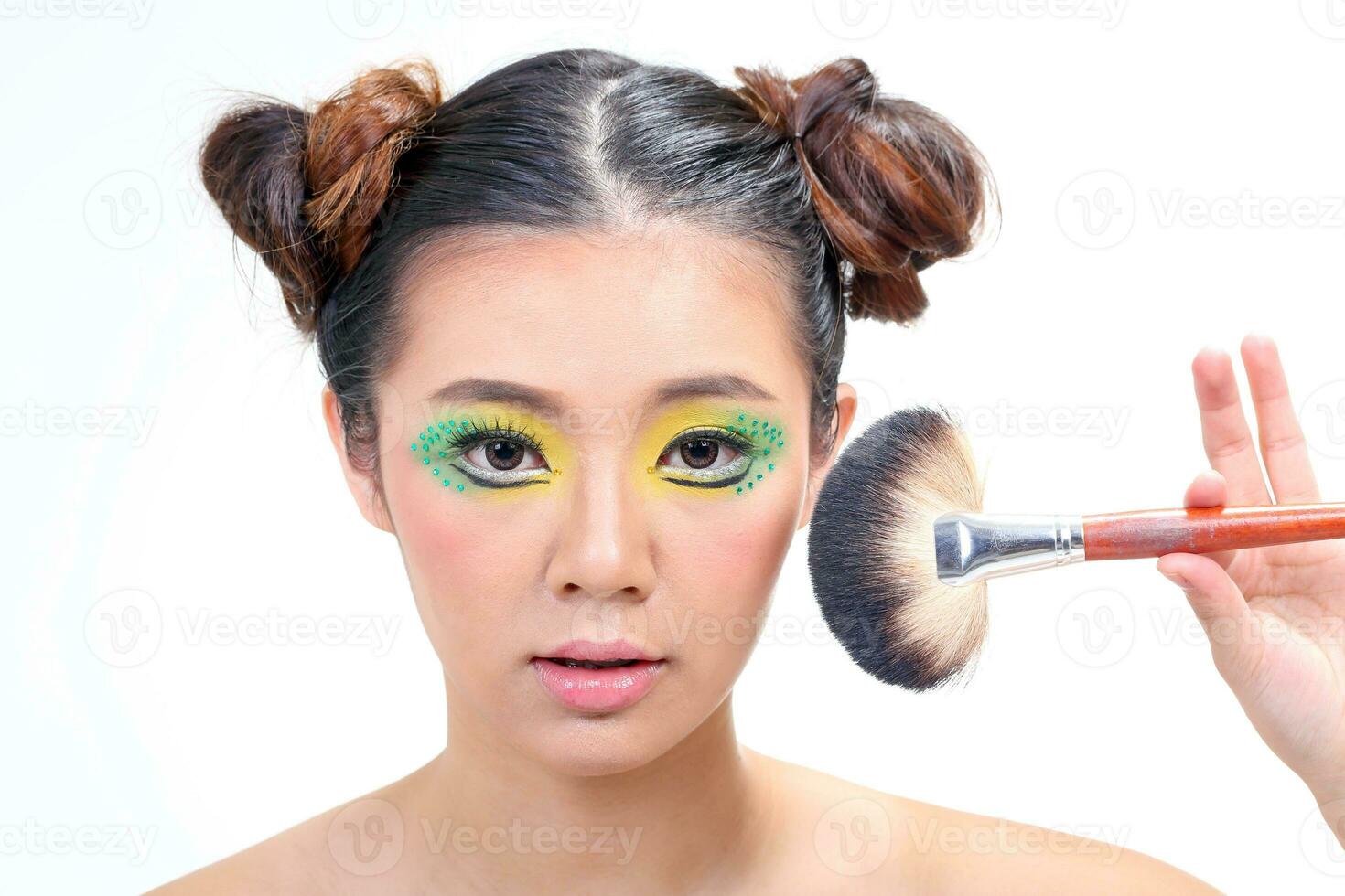 Asian Woman Fashion Makeup photo