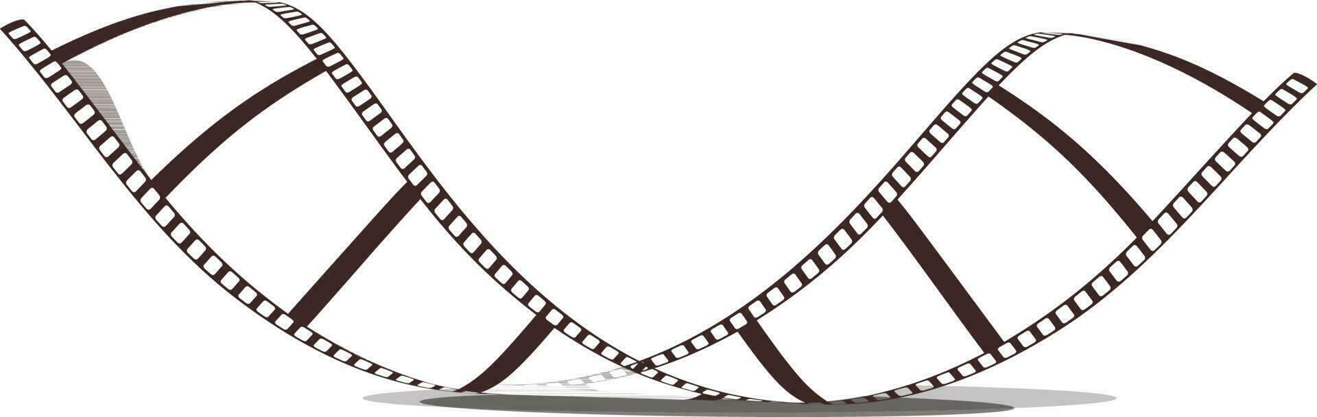 Illustration of film stripe. vector