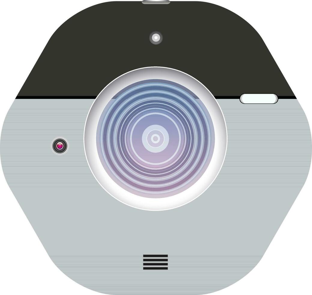 Isolated illustration of camera. vector