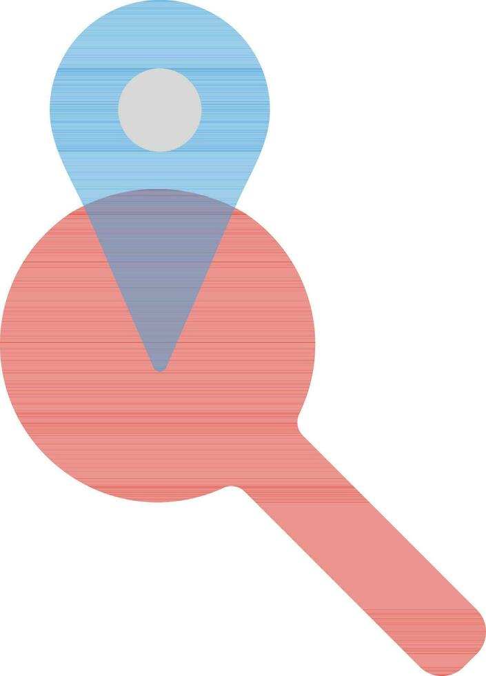 Location finder icon with map pin. vector