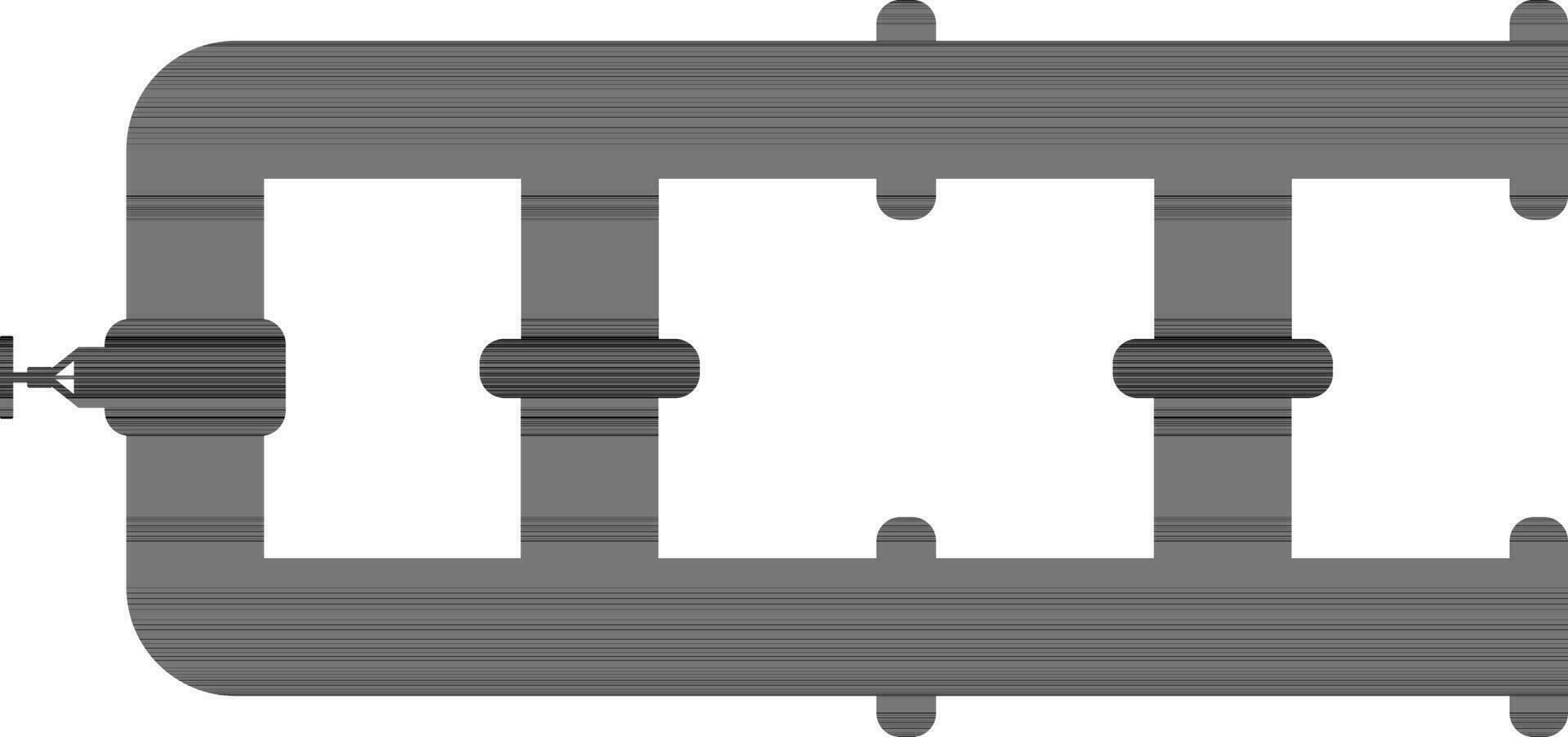 Construction of water supply pipeline icon. vector