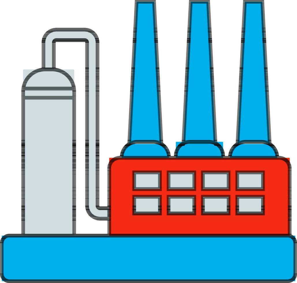 Isolated illustration of industrial icon. vector