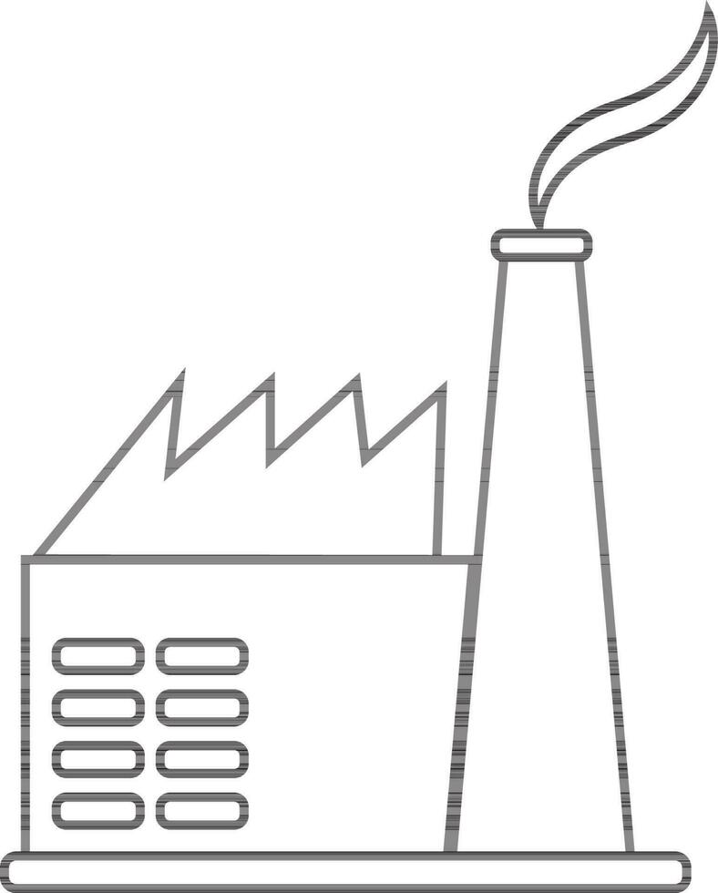 Vector sign or symbol of Industrial processing plant.