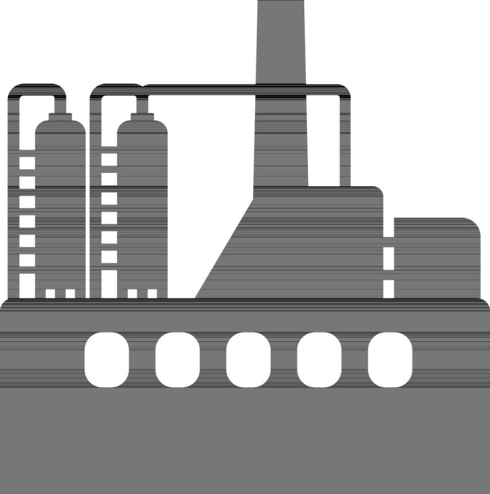 Industrial or processing plant icon. vector