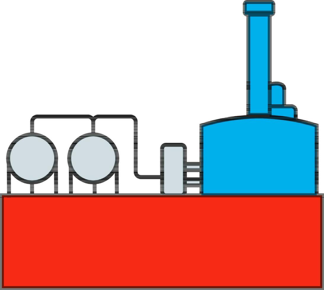 pictograma de industrial Procesando planta. vector