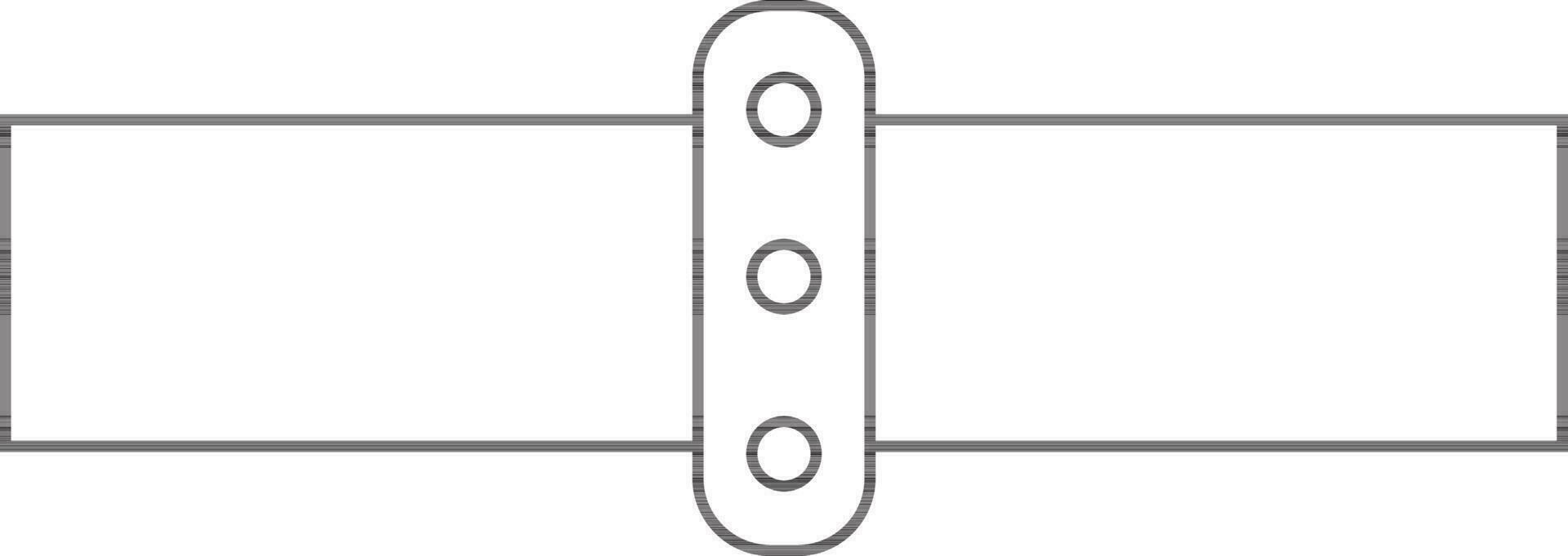 Pipe icon in black line art. vector