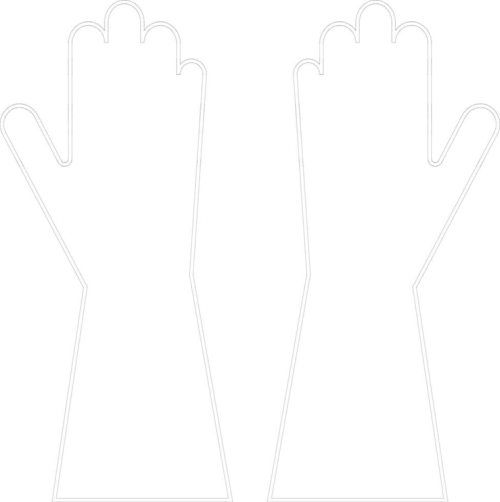 Flat style gloves icon. vector