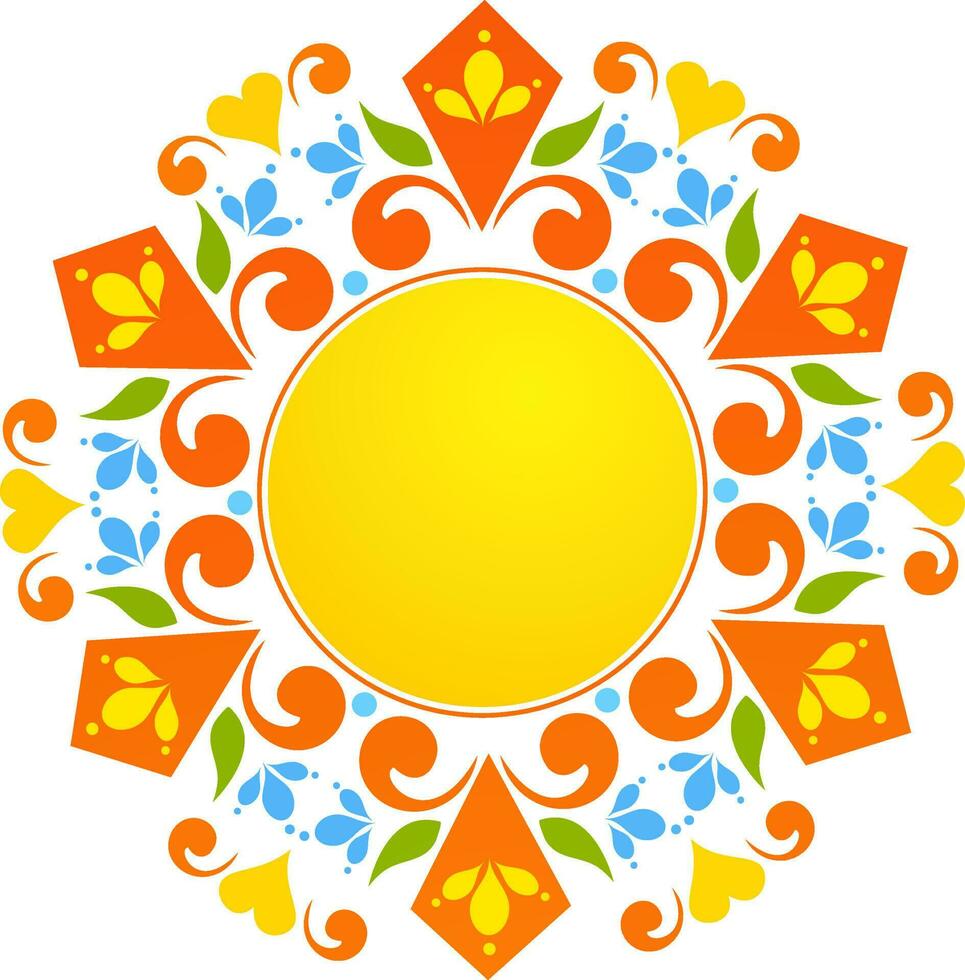 Floral abstract design pattern. vector