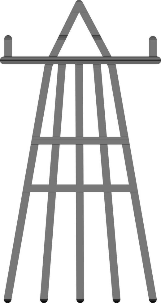 línea Arte ilustración de alto voltaje electricidad torre. vector