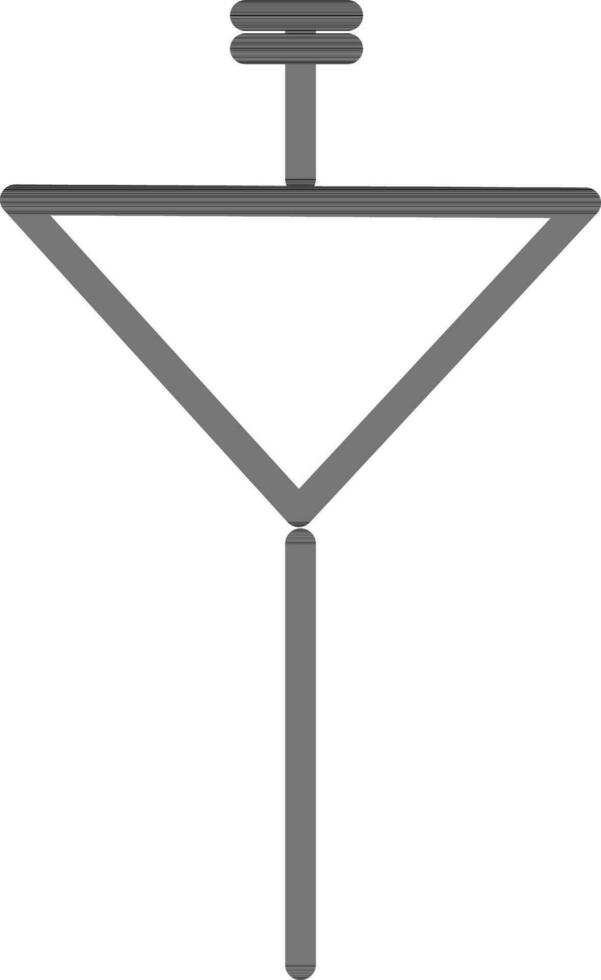 Illustration of high power line tower. vector