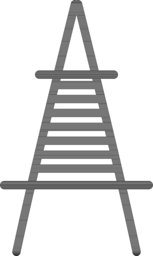 Icon of power line tower in flat style. vector