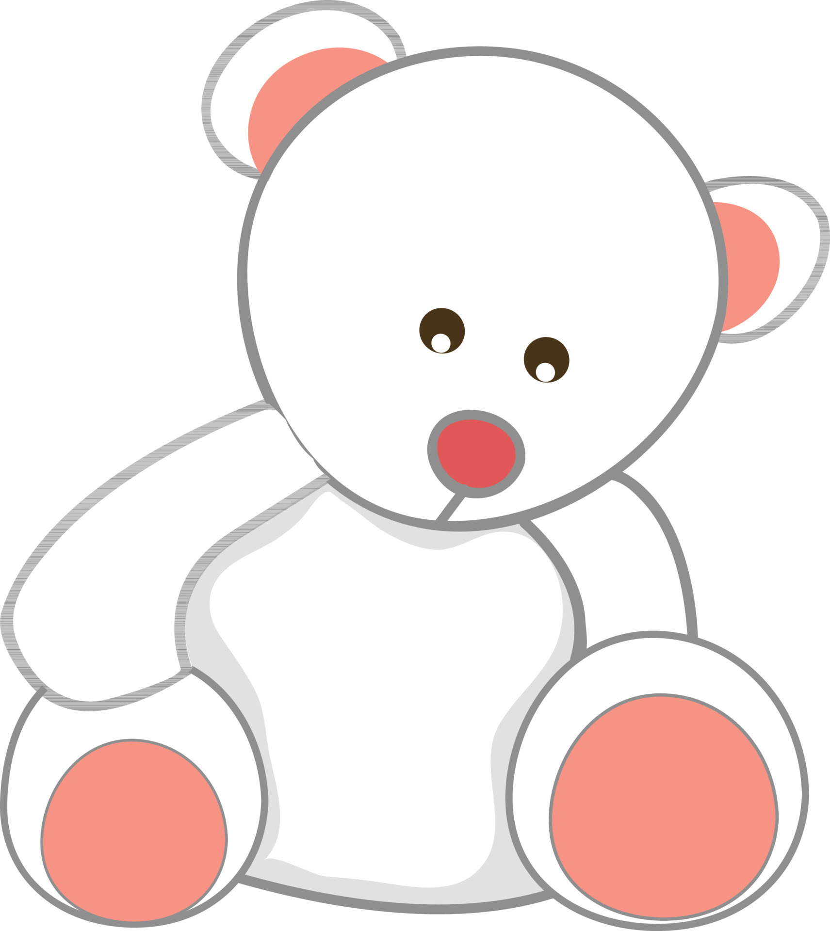 Drawing of cute teddy bear with butterfly Digital Art by Anna Abramskaya -  Pixels