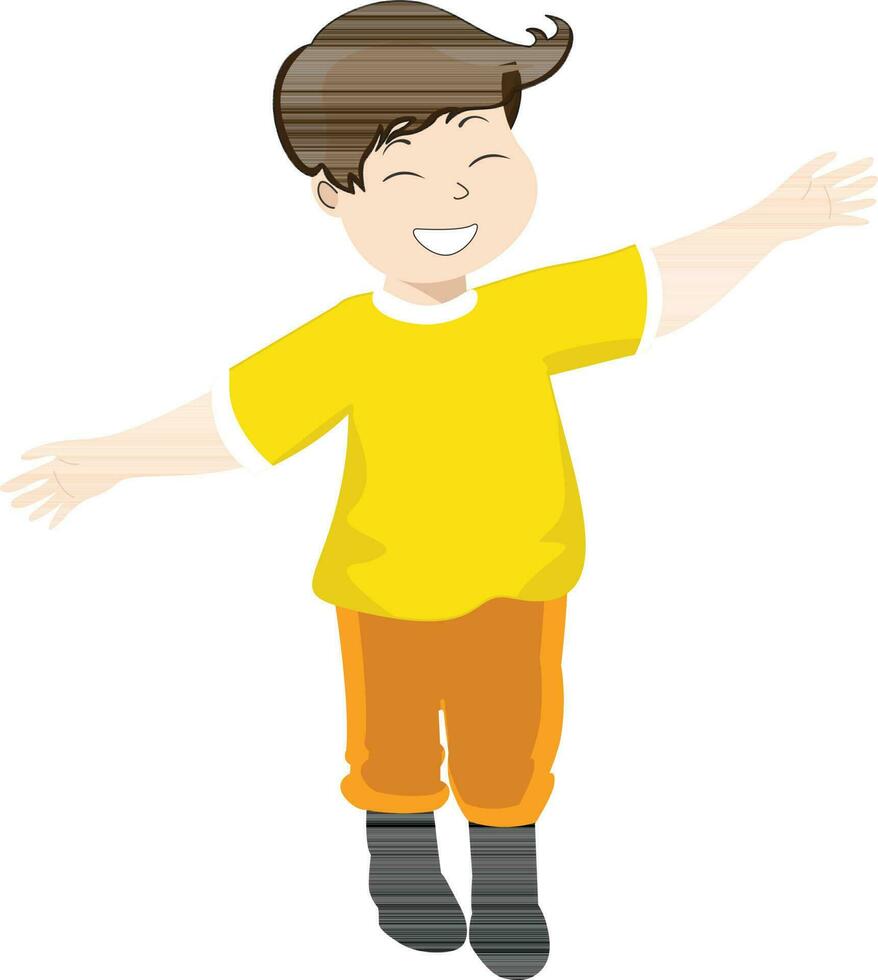 Cartoon character of al boy. vector