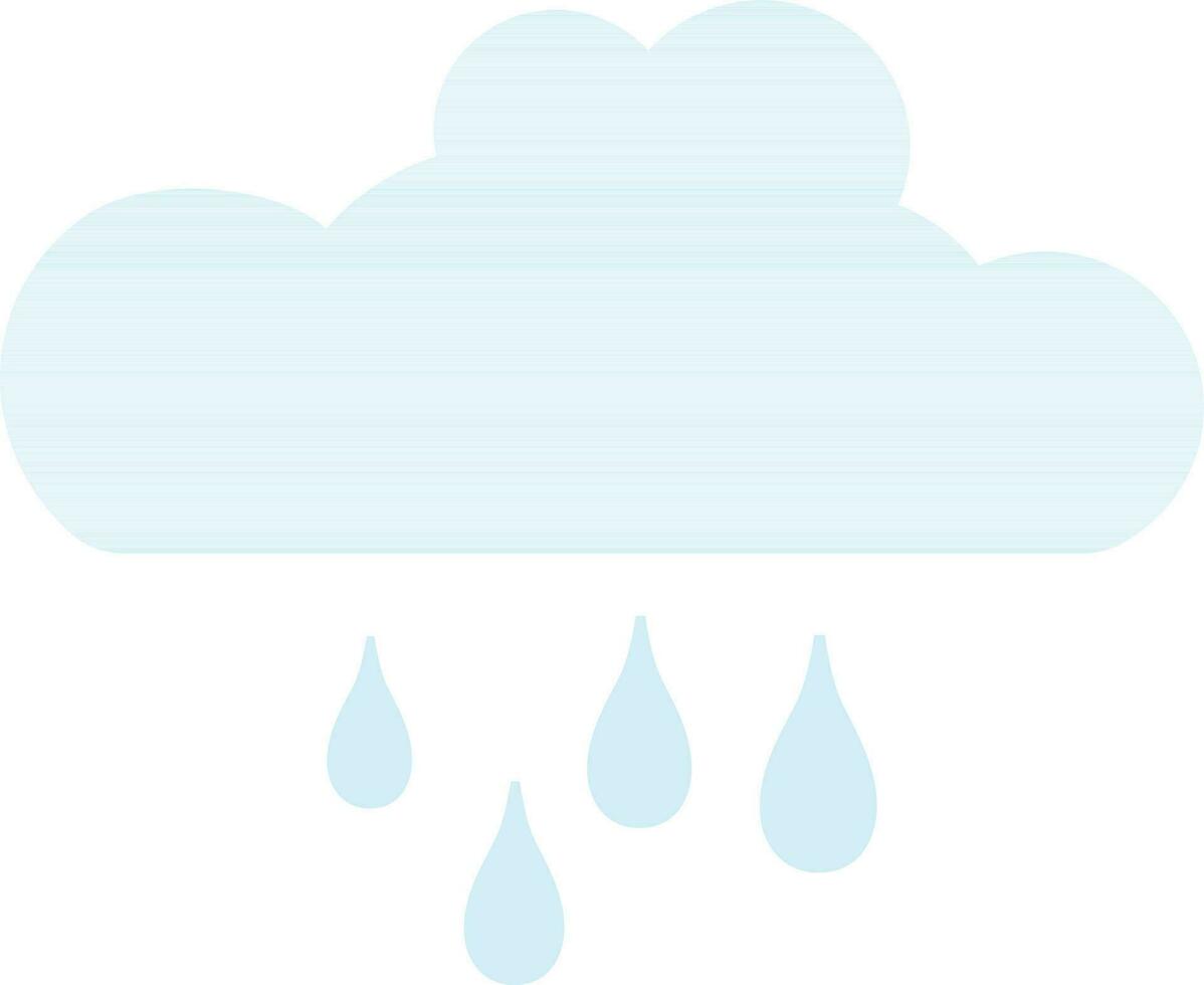 ilustración de Pudo con lluvia gota. vector