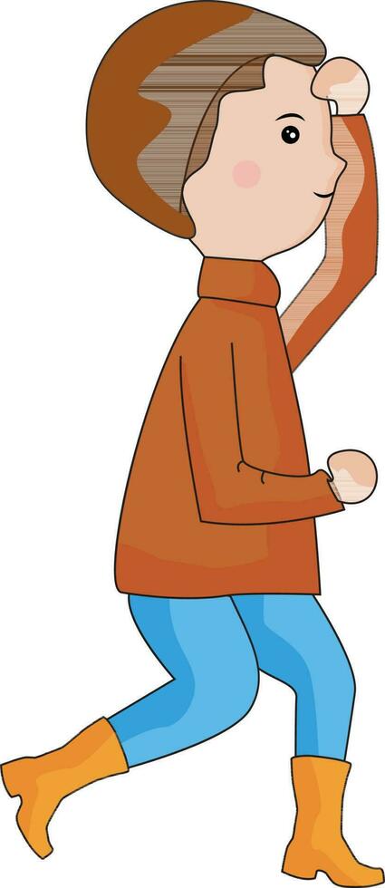 Cartoon character of a boy. vector