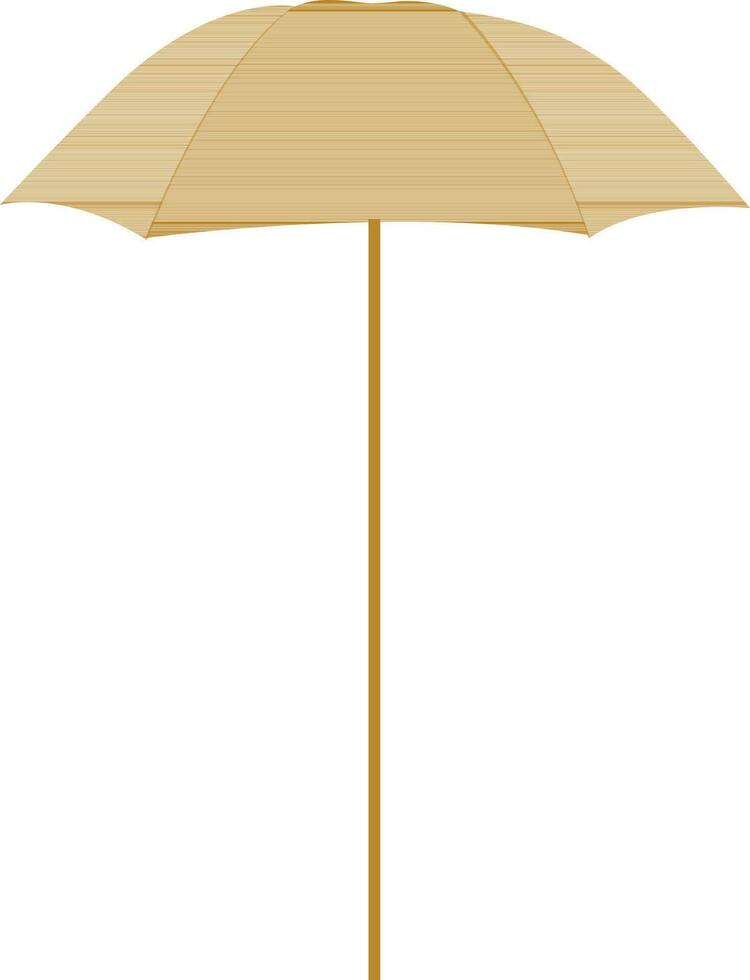 Flat stye brown umbrella icon. vector