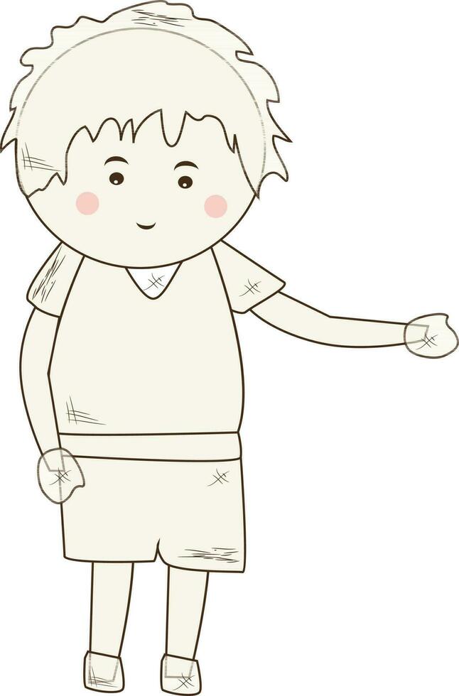 Cartoon character of a little boy. vector