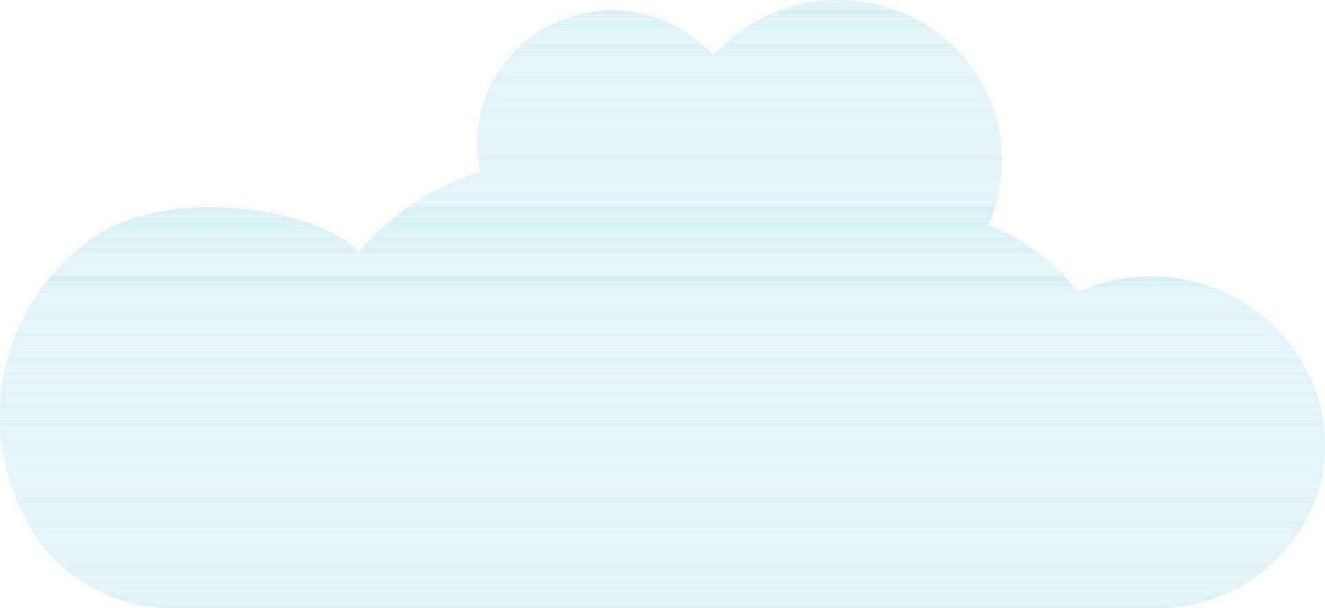 Flat style cloud icon. vector