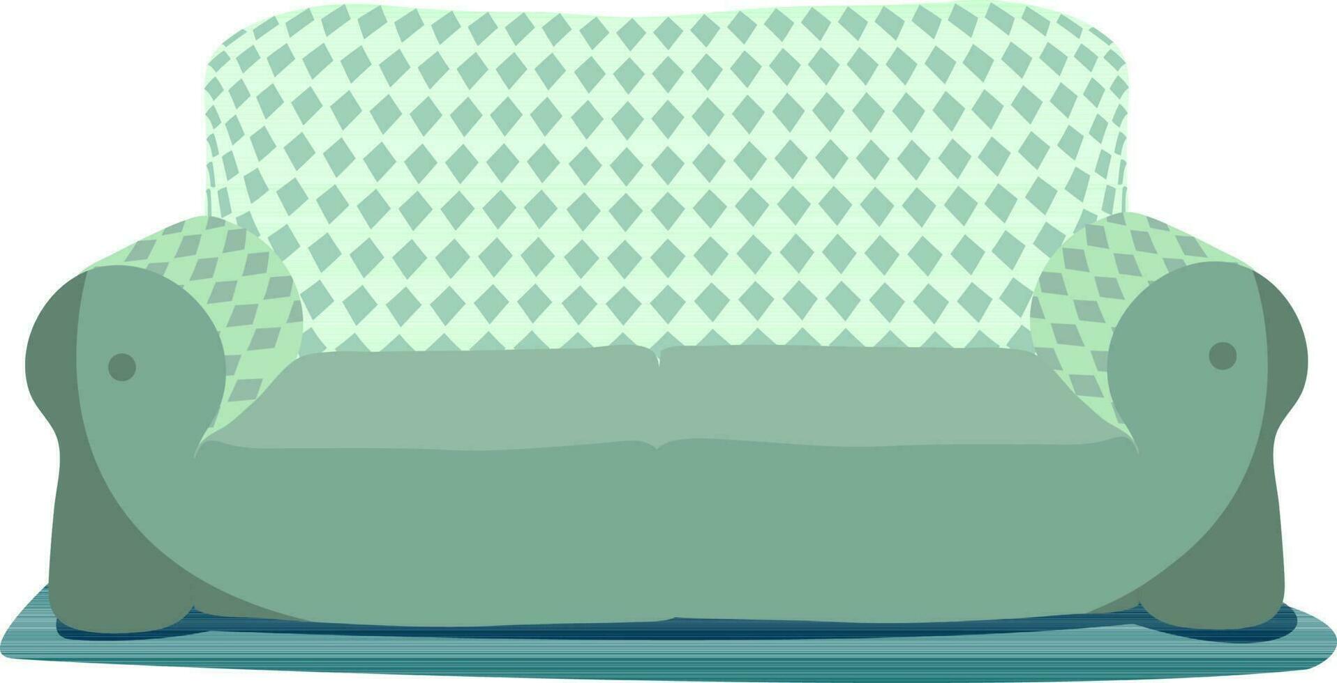 Flat illustration of a sofa. vector