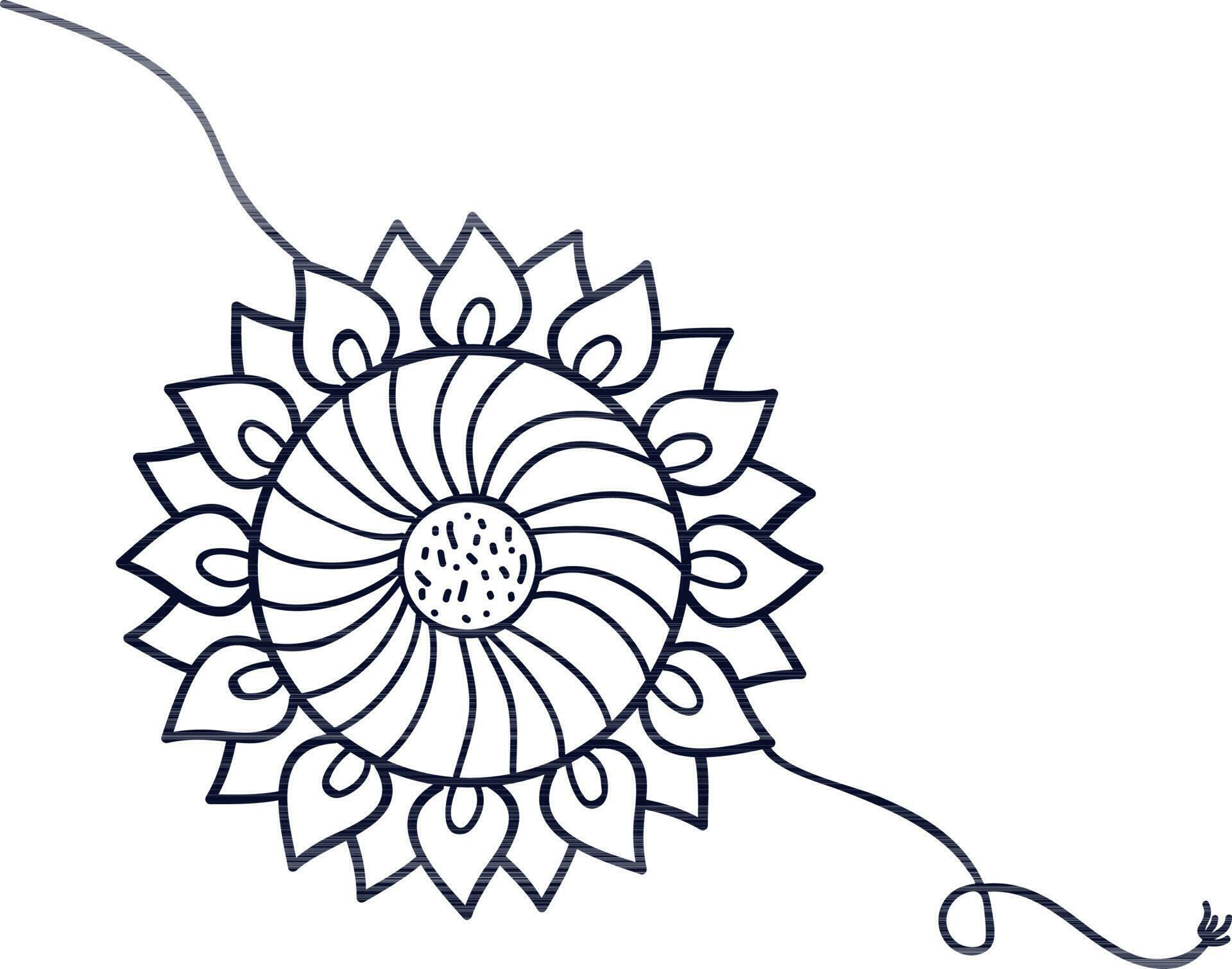 Flat illustration of a rakhi 24332573 Vector Art at Vecteezy