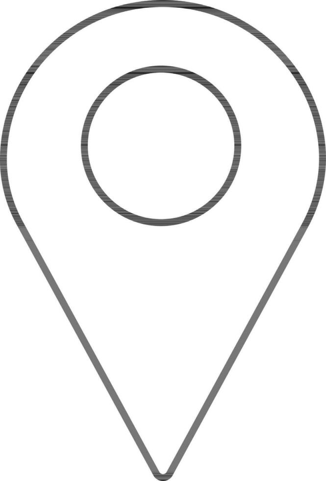 Flat style map pointer icon. vector