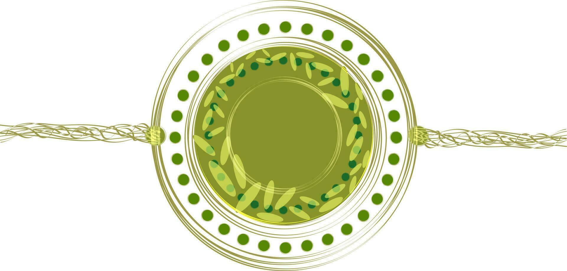 Decorated rakhi for Raksha Bandhan. vector
