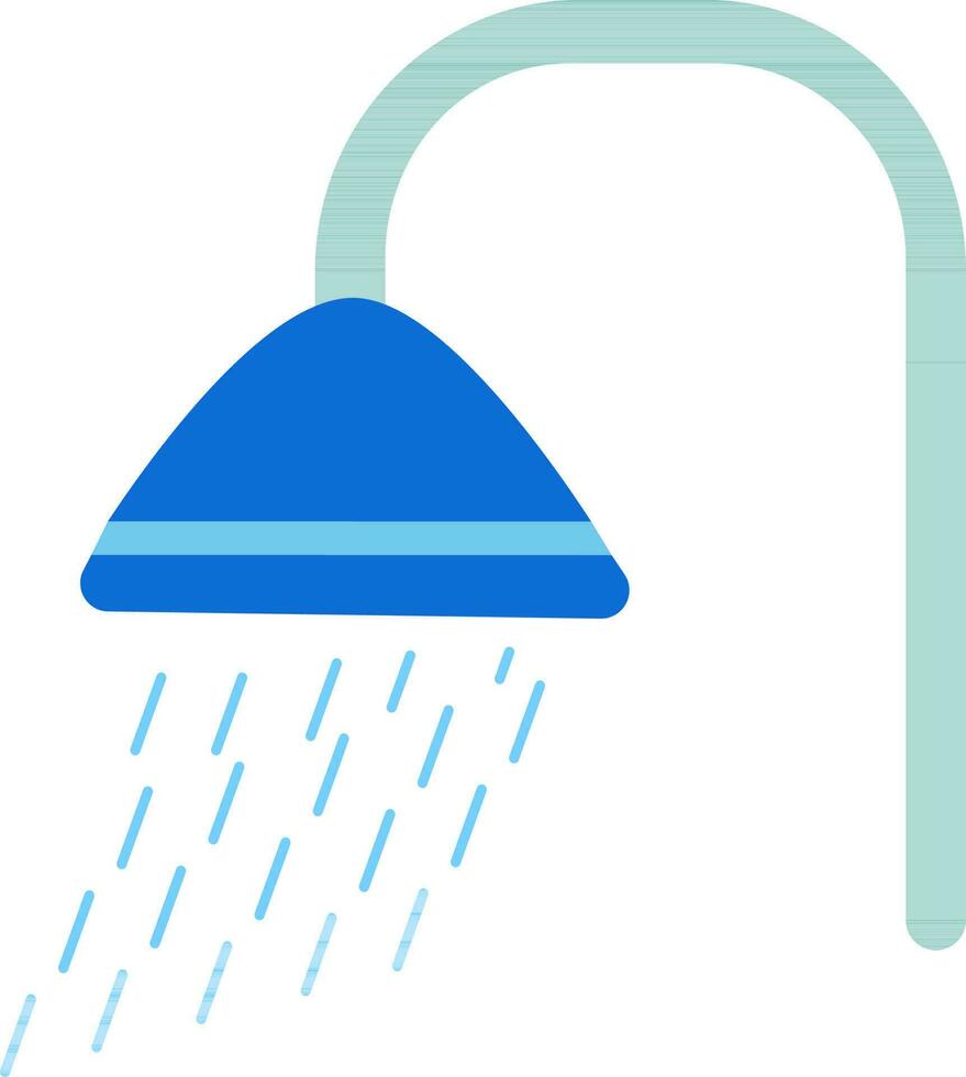 Illustration of a shower. vector