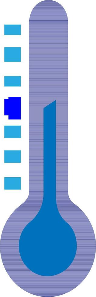 Isolated thermometer in flat style. vector