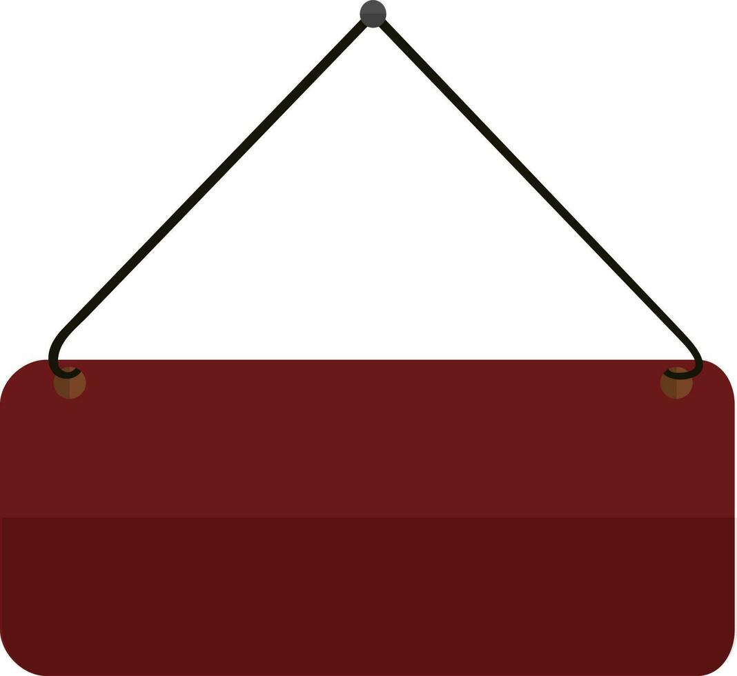Brown and black signboard. vector
