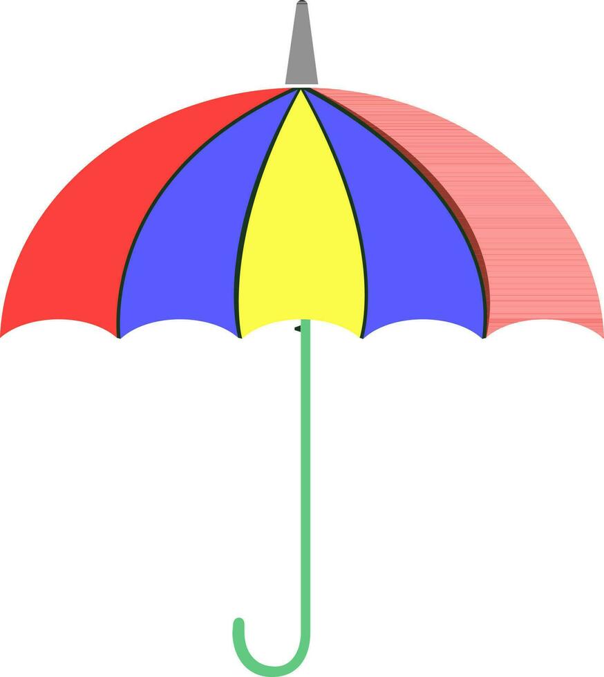 Isolated umbrella in flat style. vector