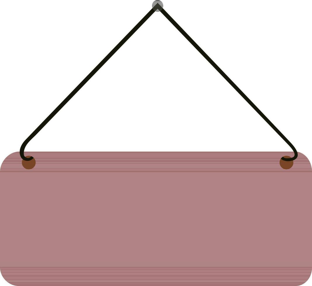 Brown and black signboard. vector
