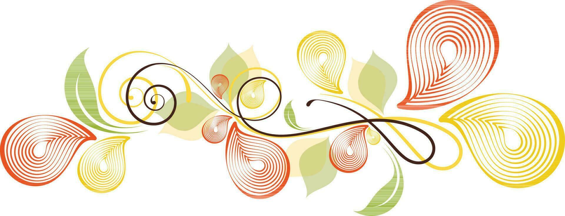 Beautiful creative floral design. vector