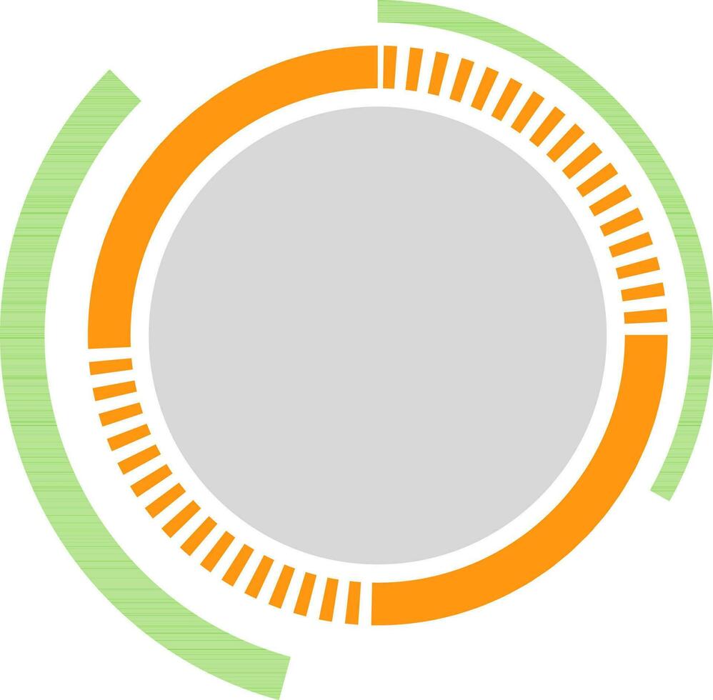 Abstract circular frame design. vector