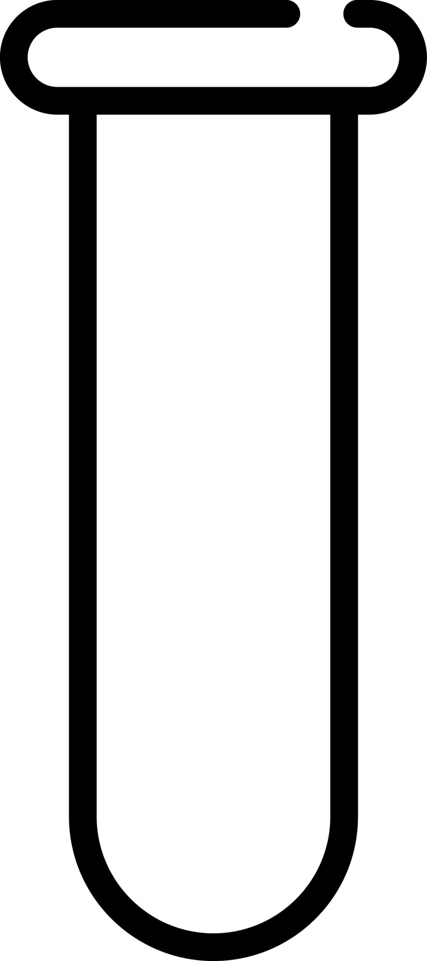 Test Tube Icon In Black Outline. 24332909 Vector Art at Vecteezy