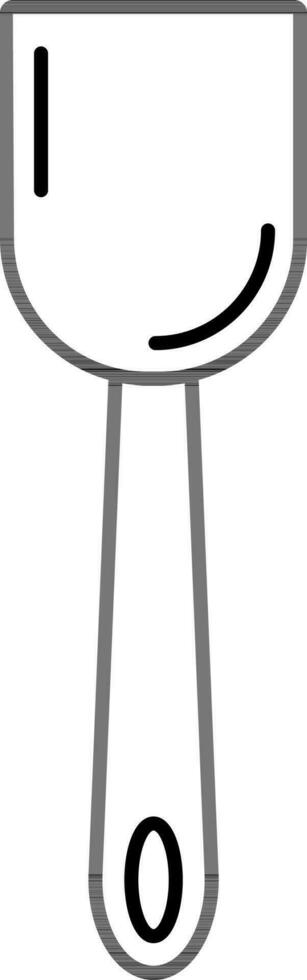 Isolated Solid Turner Icon In Black Line Art. vector